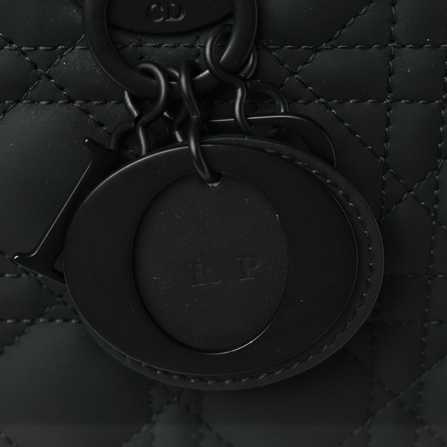 Christian Dior Ultra Matte Calfskin Cannage Large Lady Dior Black 12 of 12