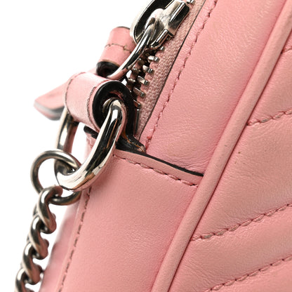 Gucci Calfskin Matelasse Mini GG Marmont Crossbody Bag Wild Rose 11 of 11