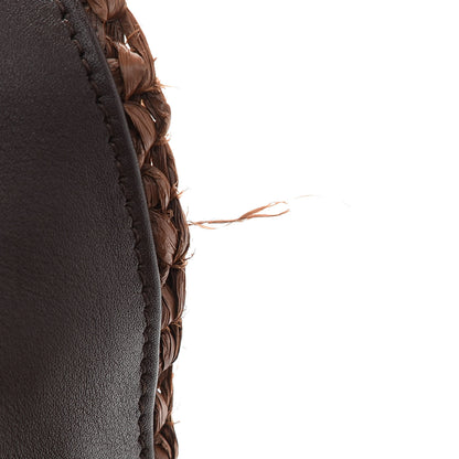 Saint Laurent Raffia Calfskin Monogram Medium Niki Chain Satchel New Nut 8 of 10