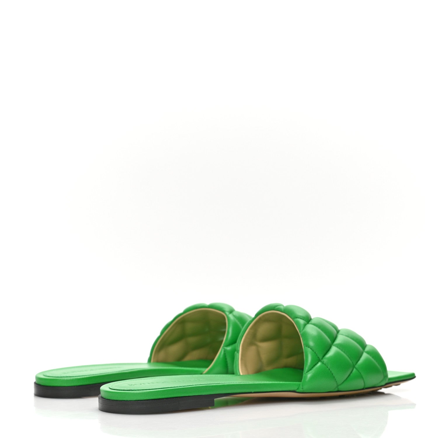Bottega Veneta Nappa Matelasse Padded Flat Sandals 39.5 Parakeet 4 of 8