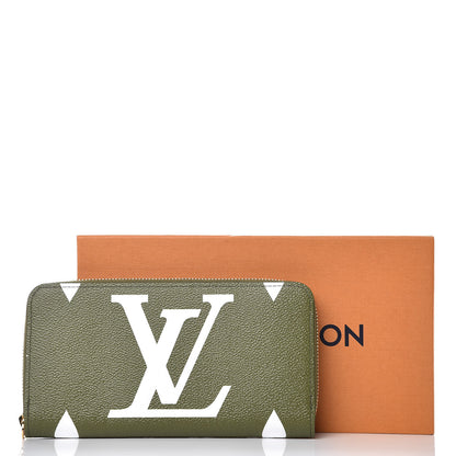 Louis Vuitton Monogram Giant Zippy Wallet Kaki White 7 of 7