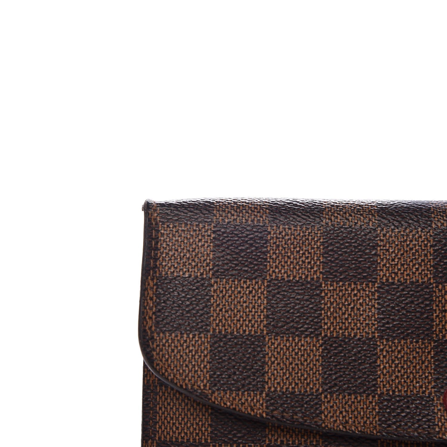 Louis Vuitton Damier Ebene Emilie Wallet Red 9 of 10