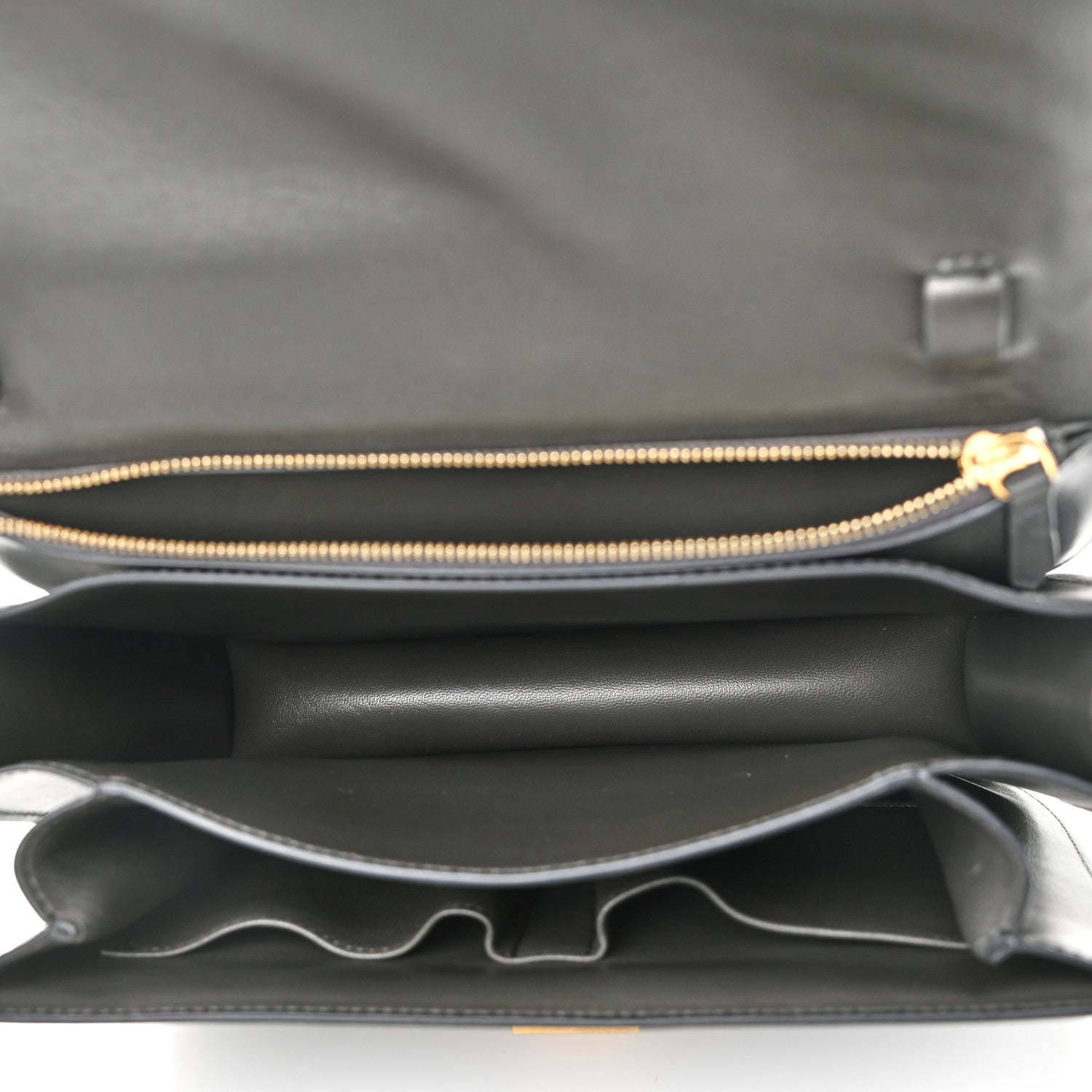 Celine Box Calfskin Medium Classic Box Flap Bag Anthracite 4 of 10