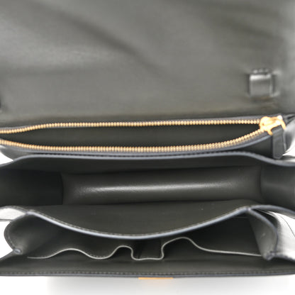 Celine Box Calfskin Medium Classic Box Flap Bag Anthracite 4 of 10