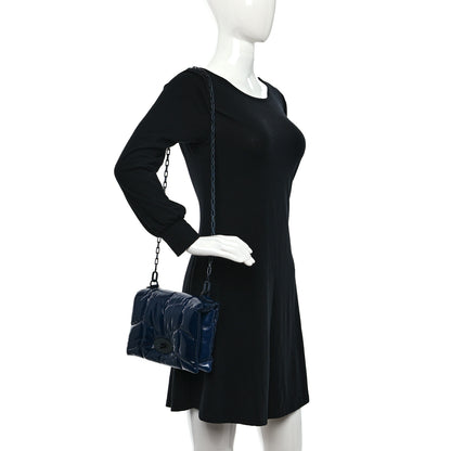 Mulberry Smooth Glossy Nappa Pillow Quilted Little Softie Bag Sapphire 2 of 8