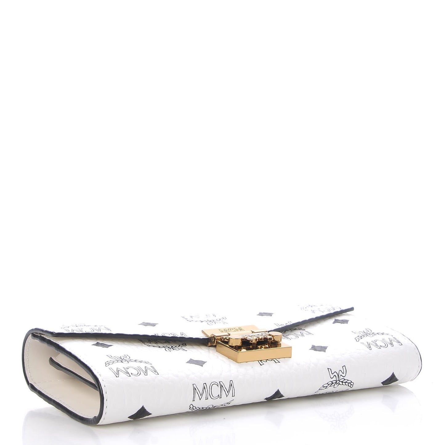 Visetos Large Patricia Wallet On Chain White