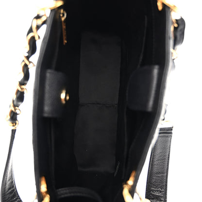 Chanel Caviar Quilted Petit Shopping Tote PST Black 5 of 11
