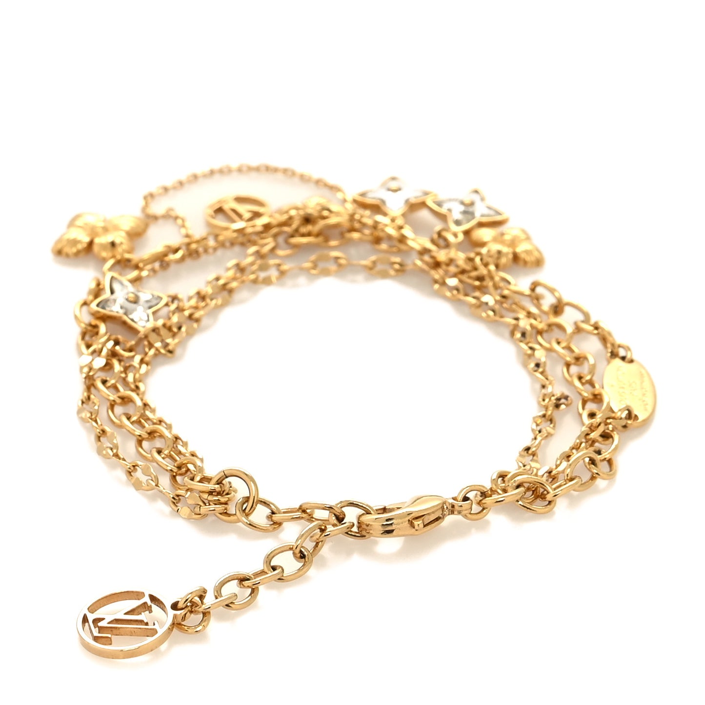 Blooming Strass Bracelet Gold