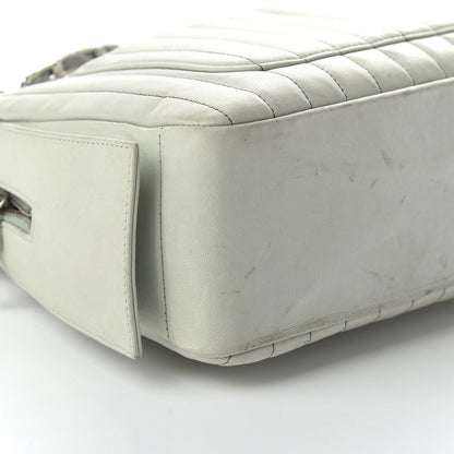Chanel Lambskin Vertical Quilted Mademoiselle Camera Case Green 6 of 12