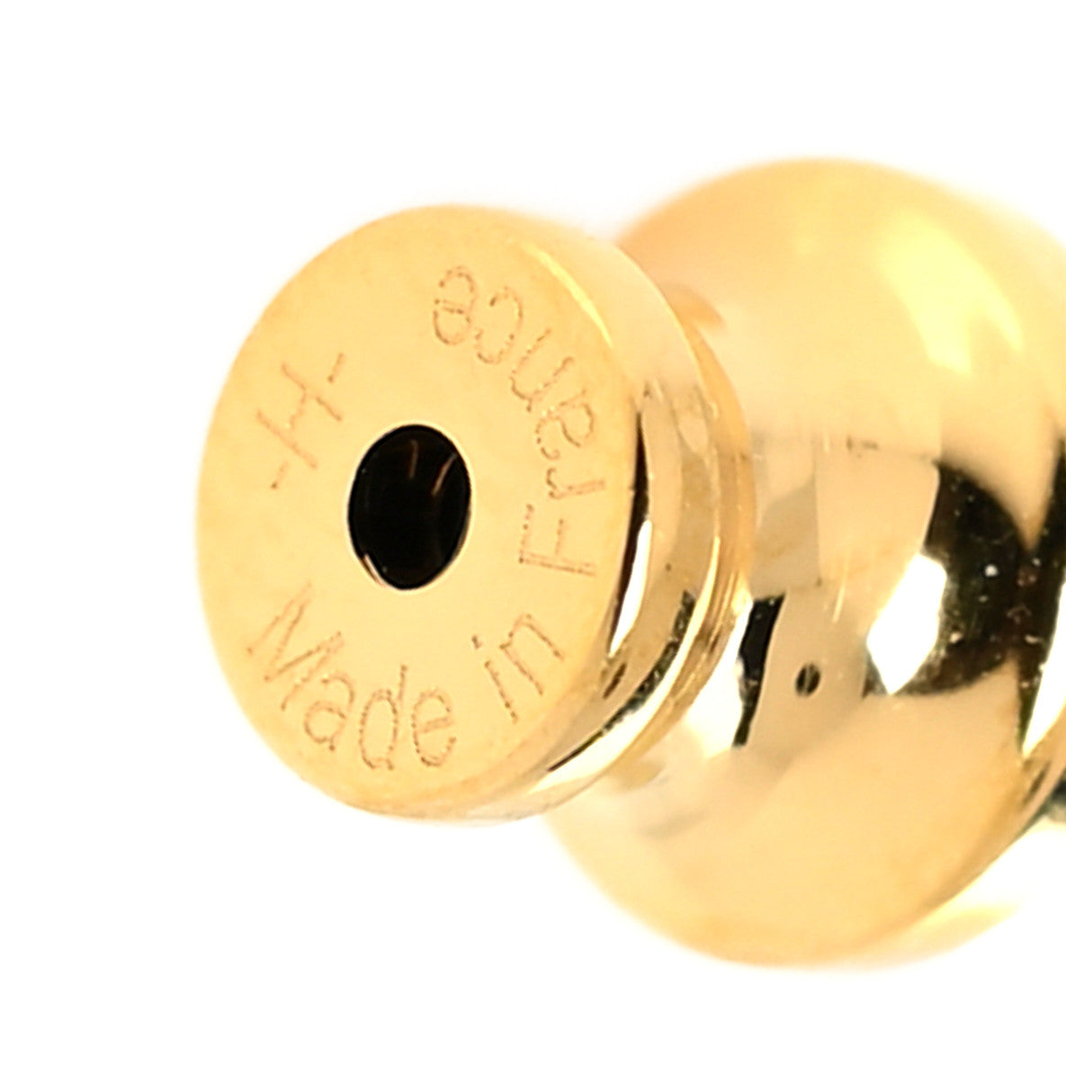 Gold Lacquered Mini Pop H Earrings Rose Dragee