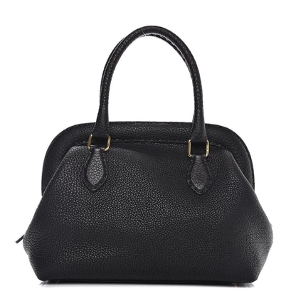 Fendi Calfskin Romano Selleria Adele 1328 Bag Black 1 of 12