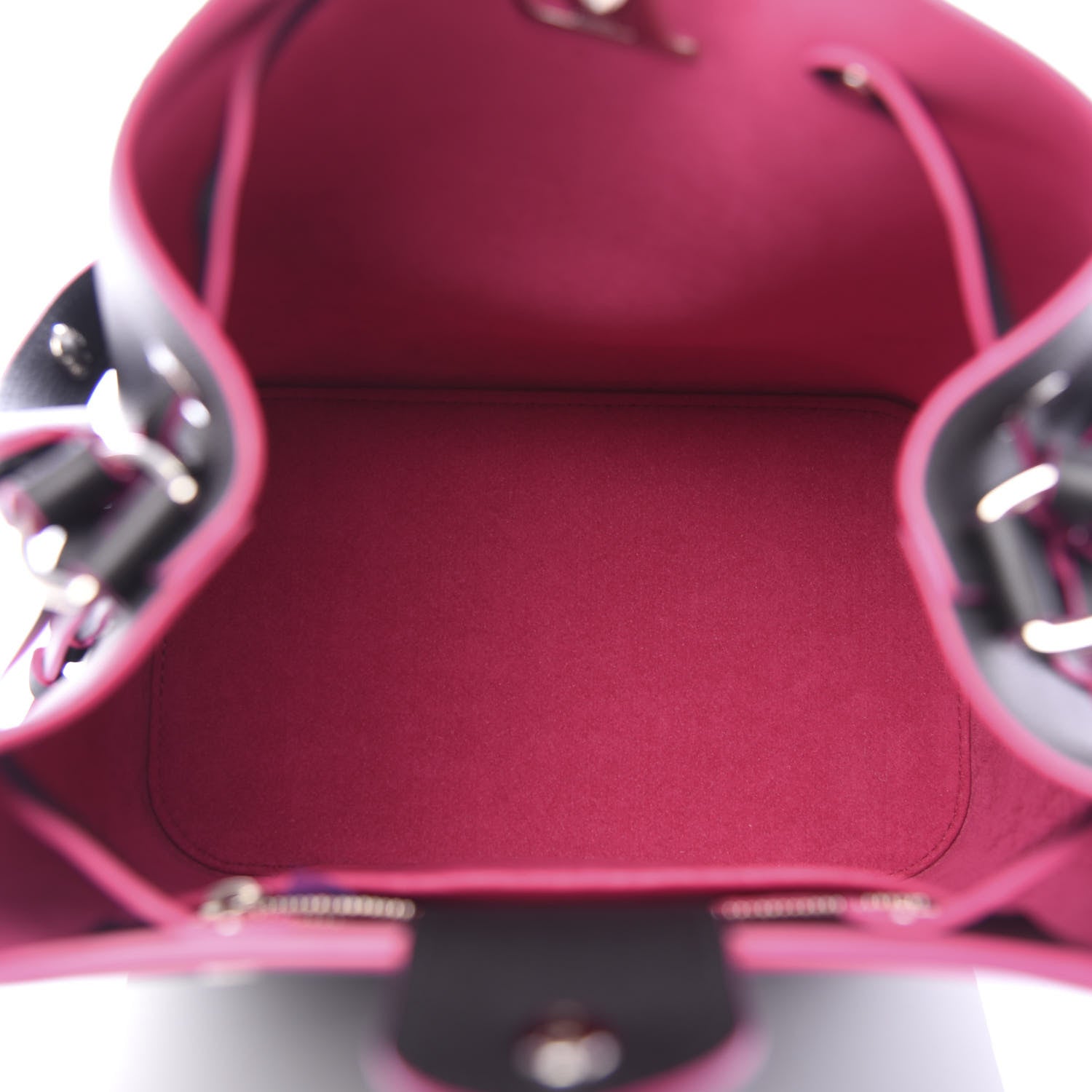 Louis Vuitton Calfskin Lockme Bucket Black 5 of 11