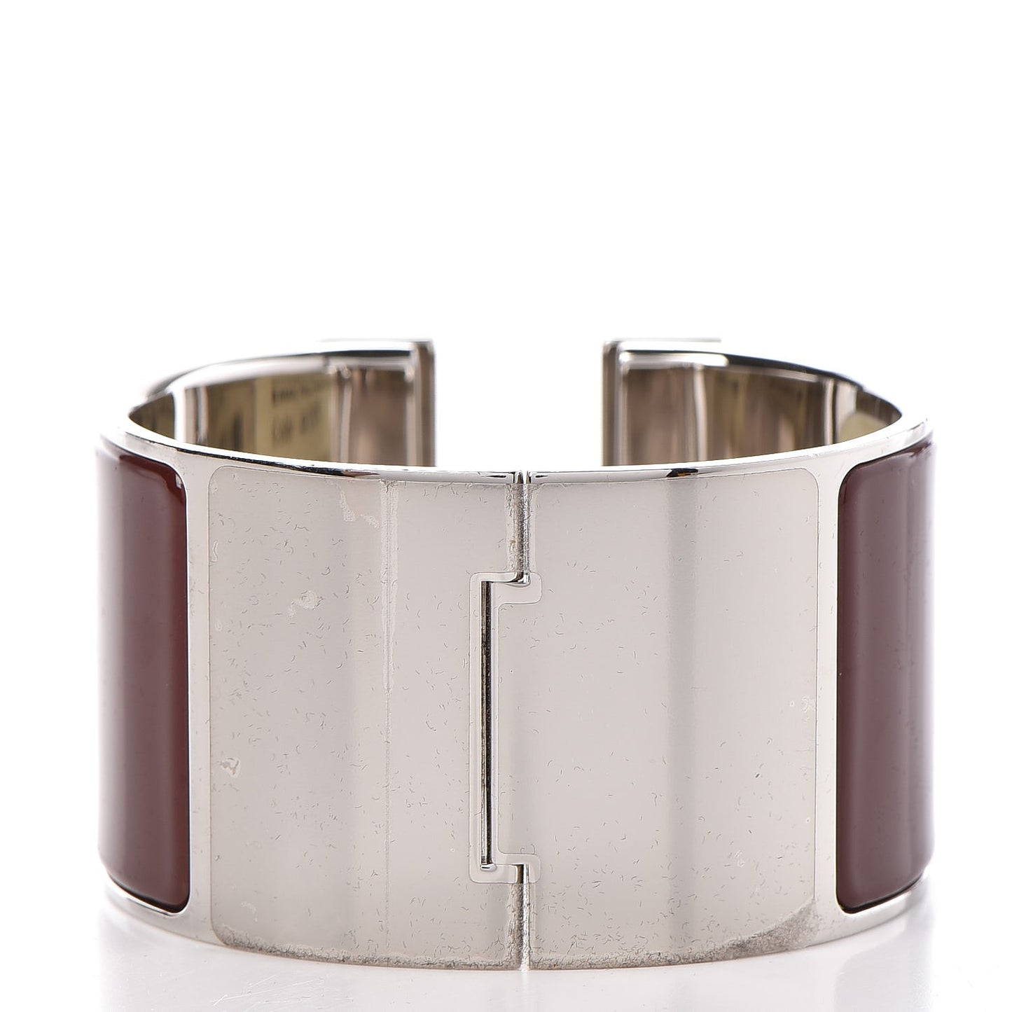Enamel Extra Wide Clic H Bracelet PM Cacao