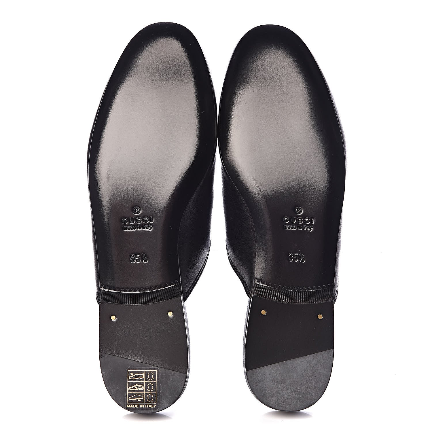 Gucci Malaga Kid Crystal Embroidered Womens Princetown Slippers 35.5 Black 5 of 10
