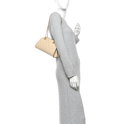 Chanel Lambskin Quilted Eyes On You Clutch With Chain Beige 2 of 10