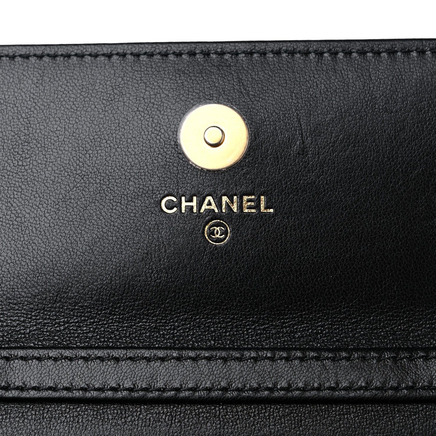 Chanel Lambskin Quilted Chanel 19 Clutch With Chain Black 6 of 10