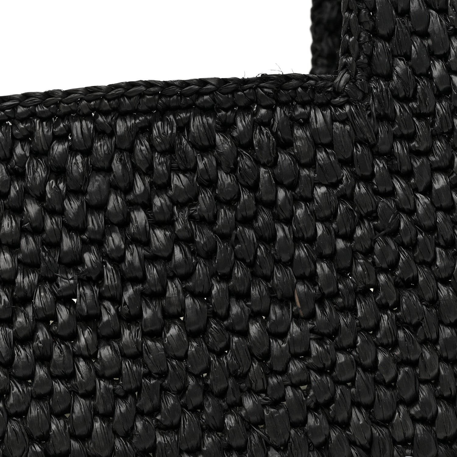 Loewe Raffia Small Paula's Ibiza Logo Tote Black White 7 of 10