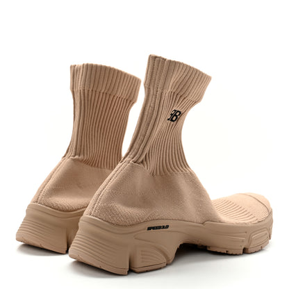 Balenciaga Technical Ribbed 3D Recycled Knit Womens Speed 3.0 Sneakers 38 Monocolor Beige 4 of 8