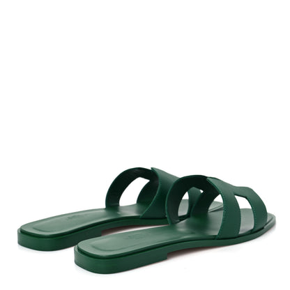 Hermes Epsom Oran Sandals 40 Vert Cactus 4 of 8
