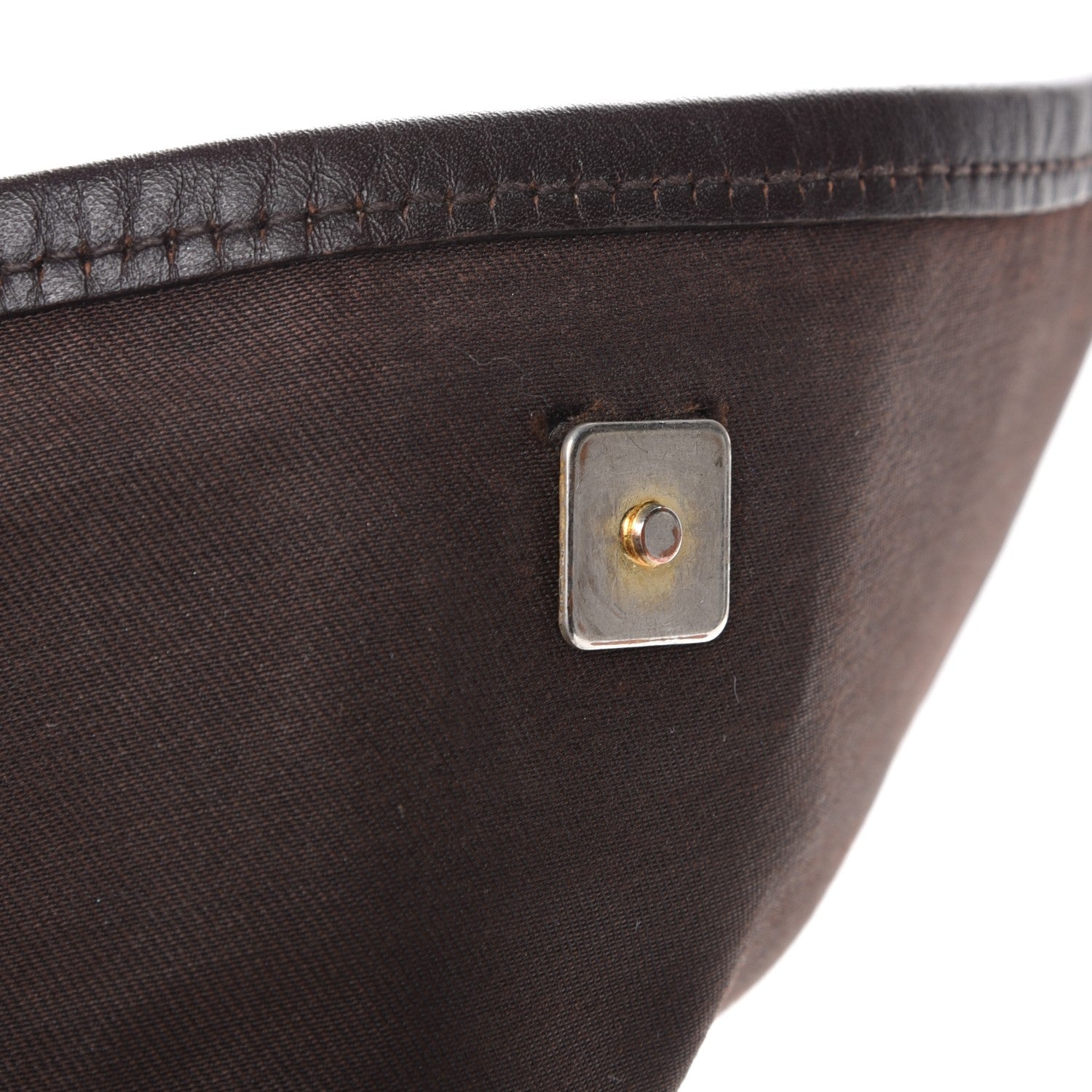 Gucci GG Supreme Monogram Selleria Calfskin Small Flap Messenger Bag Beige Ebony Cocoa Dark Chocolate 9 of 11