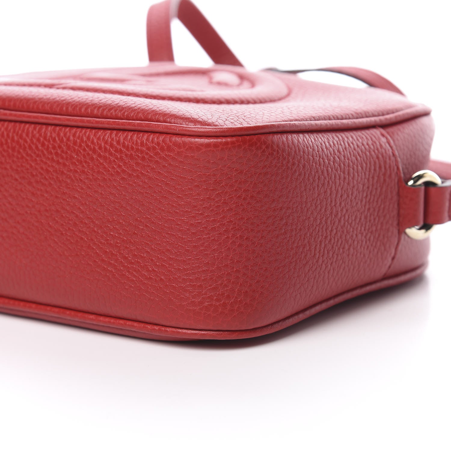Gucci Pebbled Calfskin Small Soho Disco Bag Tabasco Red 10 of 10