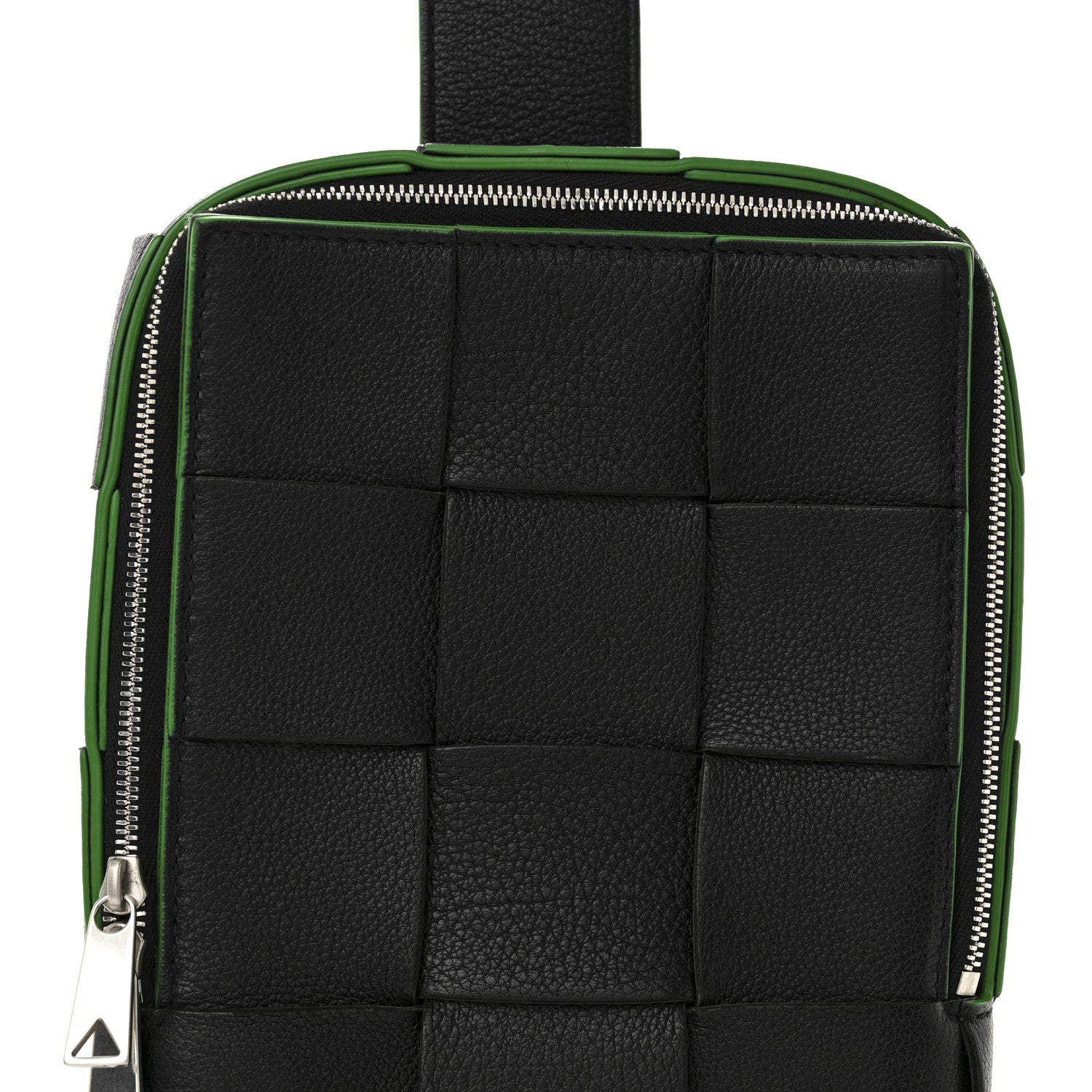 Bottega Veneta Calfskin Intrecciato Mini Cassette Sling Bag Black Parakeet 12 of 19