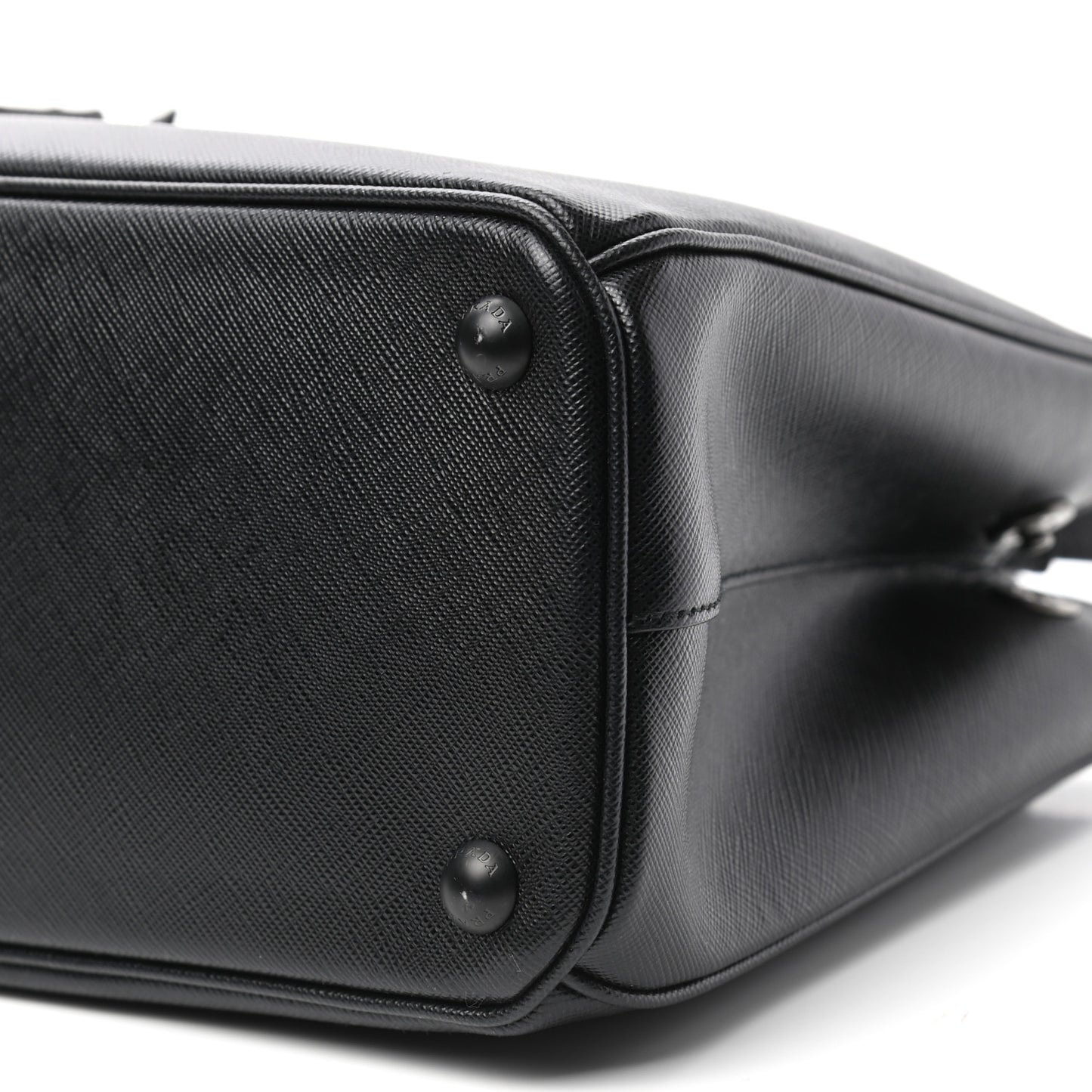 Saffiano Small Galleria Double Zip Tote Black