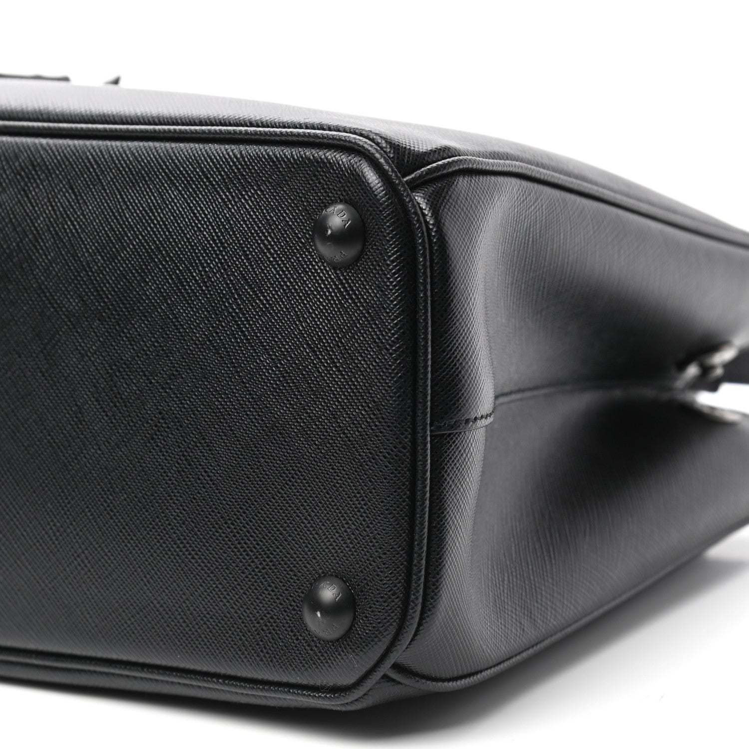 Prada Saffiano Small Galleria Double Zip Tote Black 9 of 9