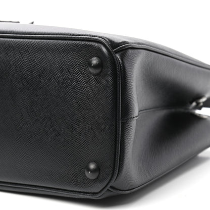Prada Saffiano Small Galleria Double Zip Tote Black 9 of 9