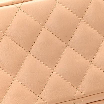 Chanel Calfskin Quilted Small Cambon Bowler Beige 11 of 12