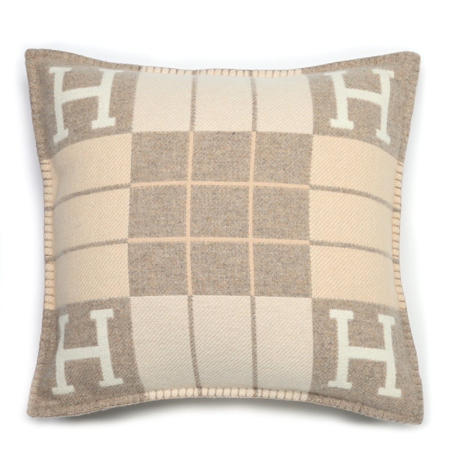 Hermes Wool Cashmere Avalon III Pillow PM Coco Camomille 1 of 3