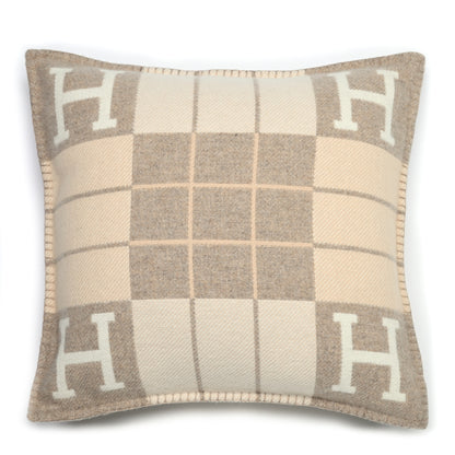 Hermes Wool Cashmere Avalon III Pillow PM Coco Camomille 1 of 3