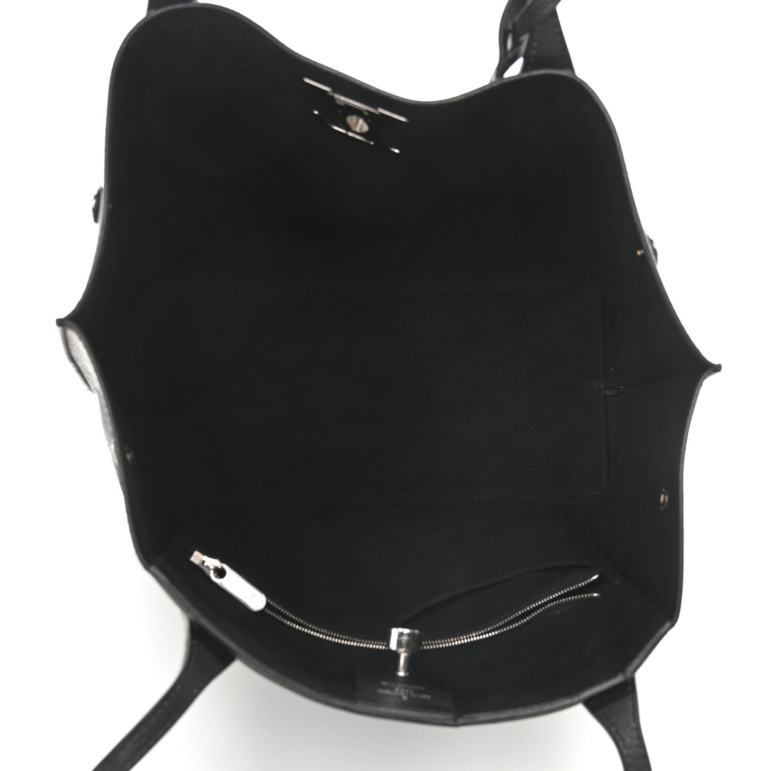 Louis Vuitton Calfskin Lockme Go Tote Black 5 of 10