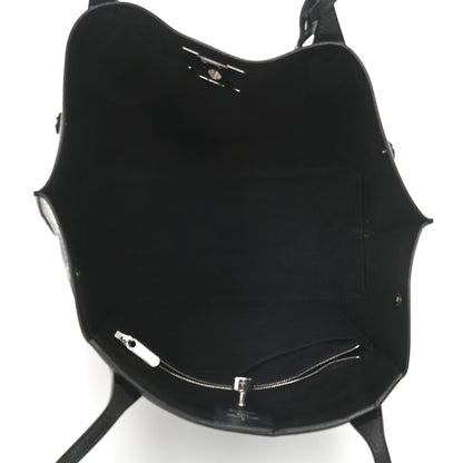 Louis Vuitton Calfskin Lockme Go Tote Black 5 of 10