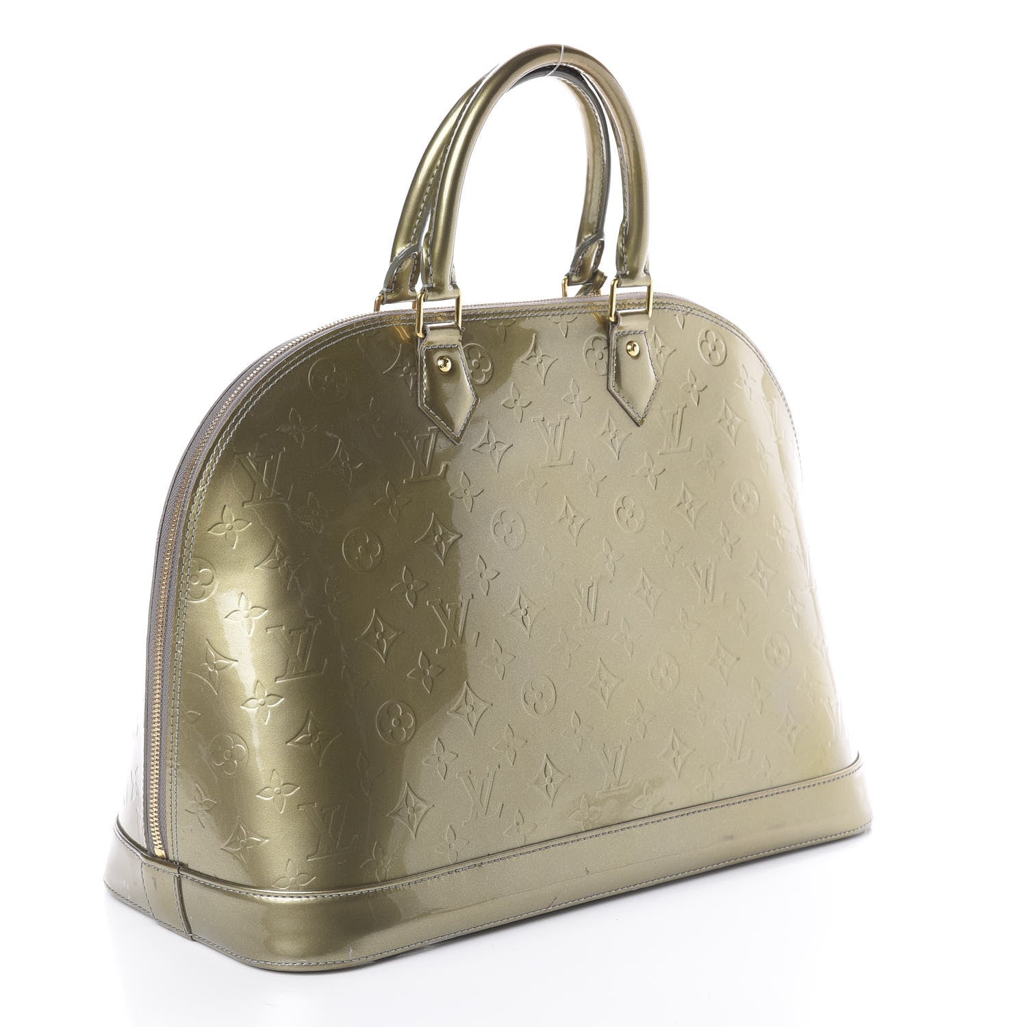 Louis Vuitton Vernis Alma GM Gris Art Deco 2 of 8