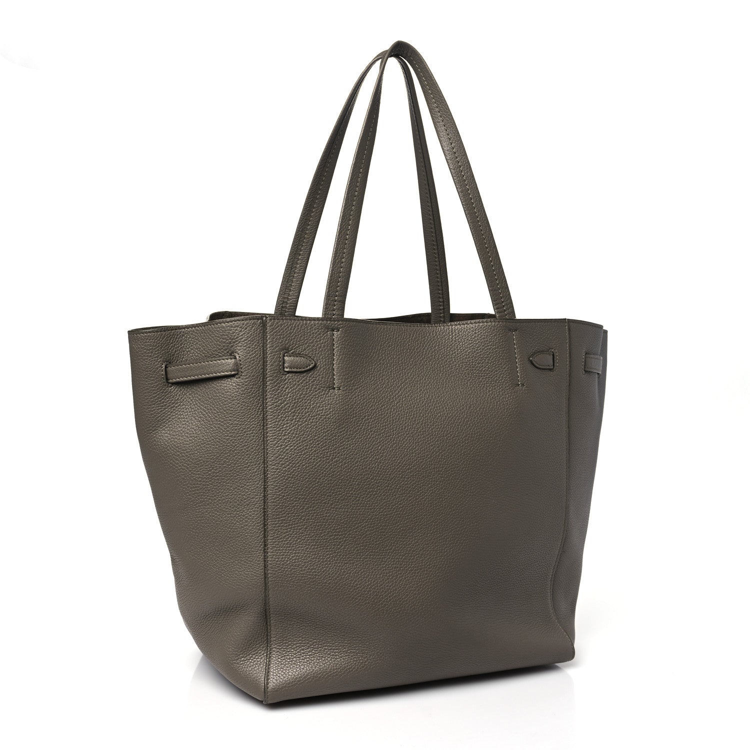 Celine Soft Grained Calfskin Small Belt Cabas Phantom Taupe 3 of 10