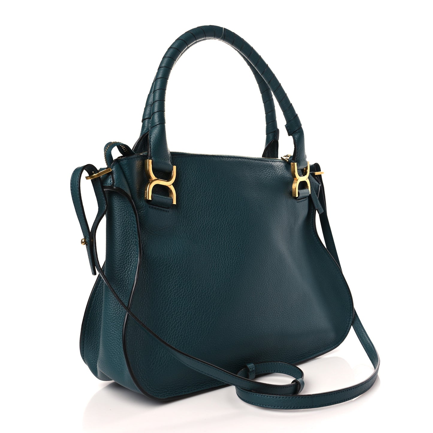 Calfskin Medium Marcie Satchel Laguna Blue