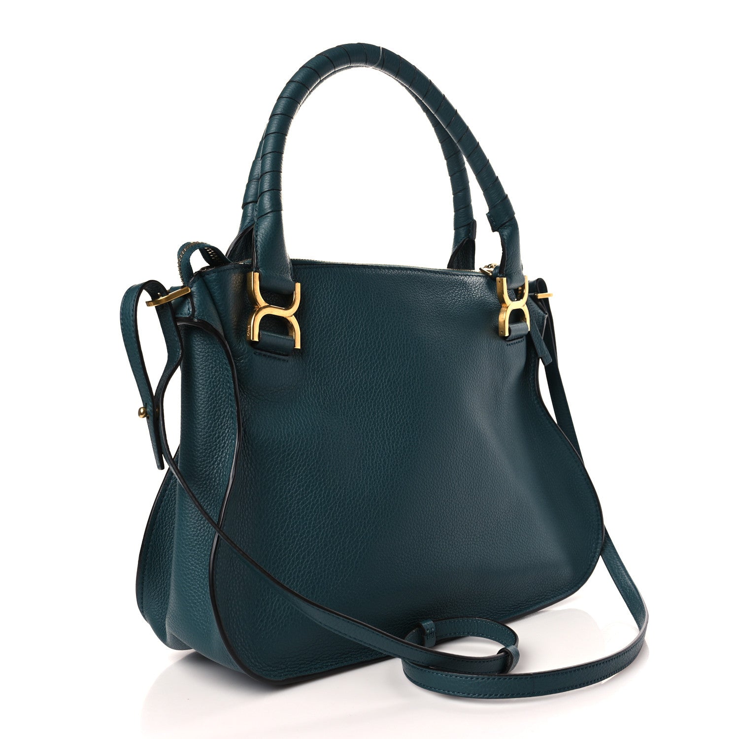 Chloe Calfskin Medium Marcie Satchel Laguna Blue 3 of 9