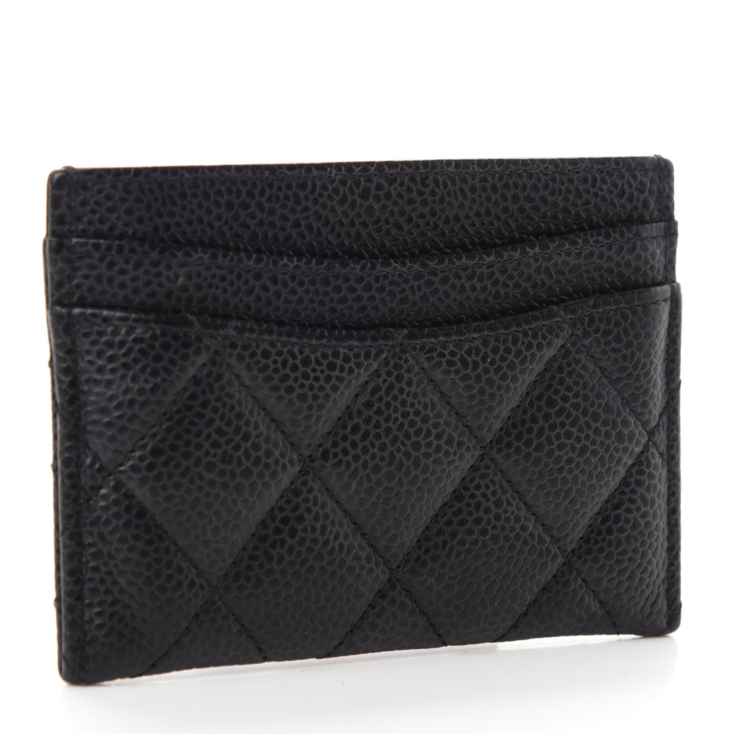 Chanel Caviar Quilted Card Holder Black 3 of 9