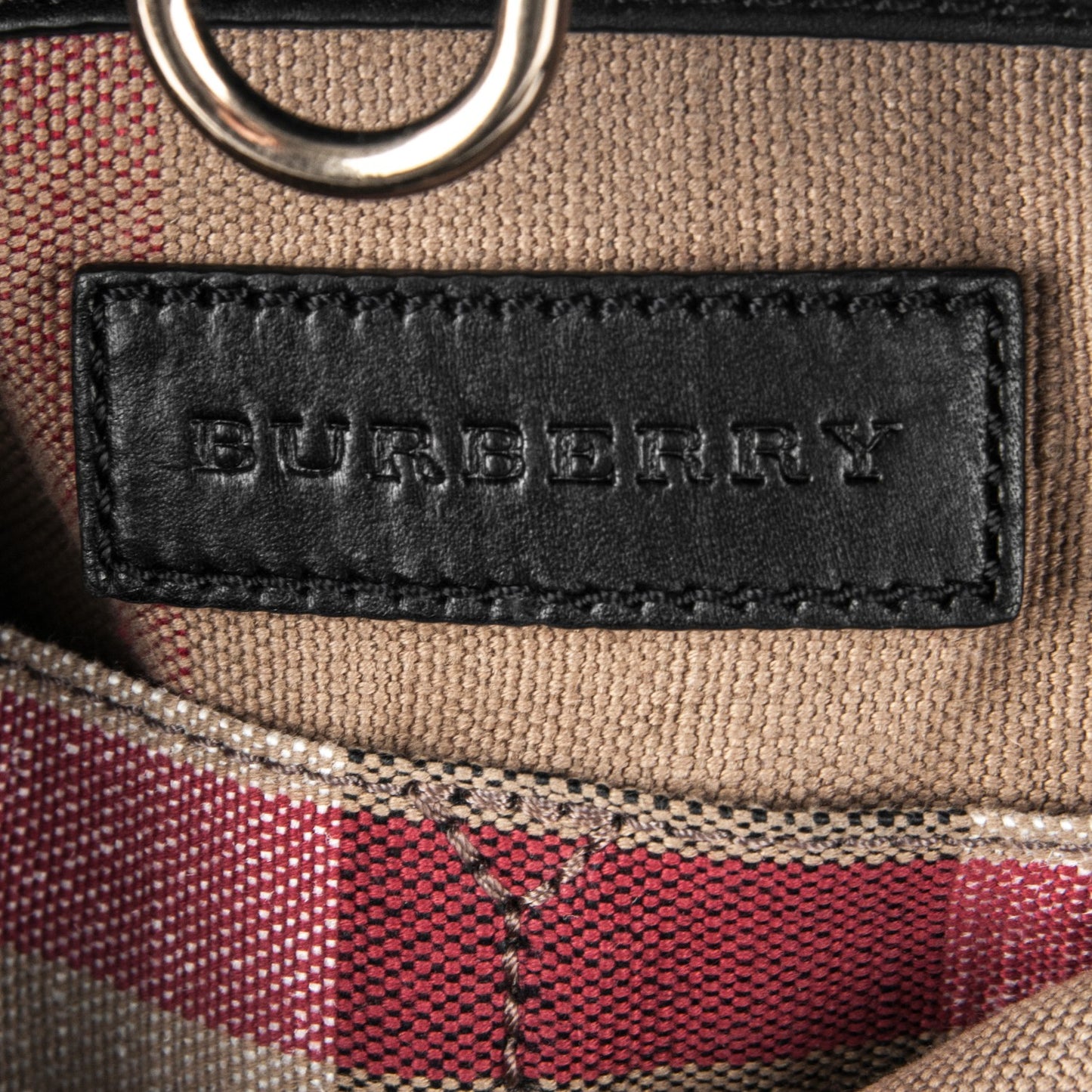 Canvas Mega Check Medium Ashby Hobo Black