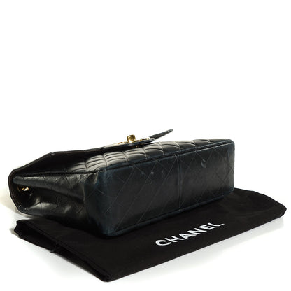 Chanel Lambskin Quilted Jumbo Flap Black 4 of 9