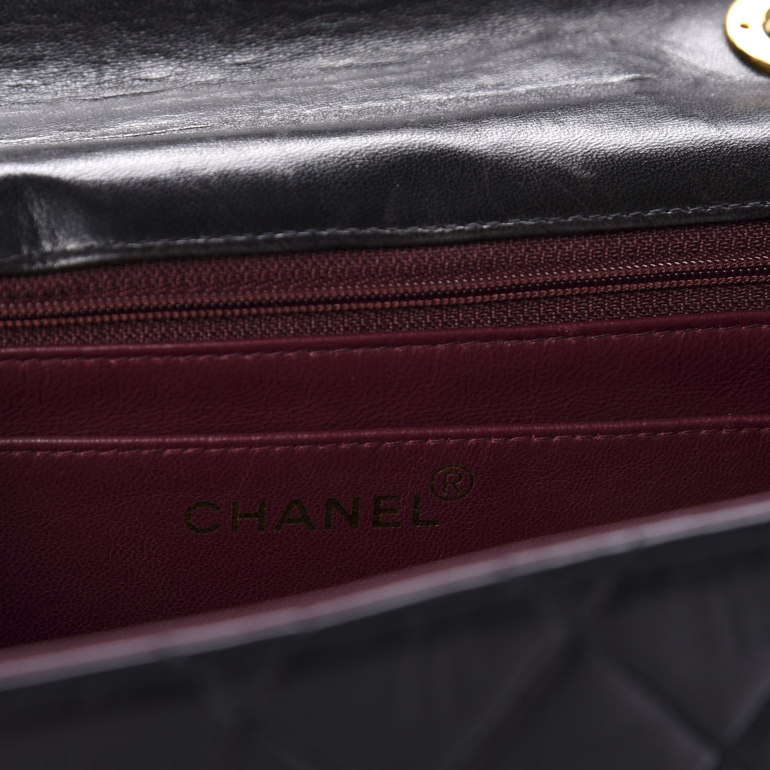 Chanel Lambskin Quilted XL Jumbo Single Flap Black 10 of 12