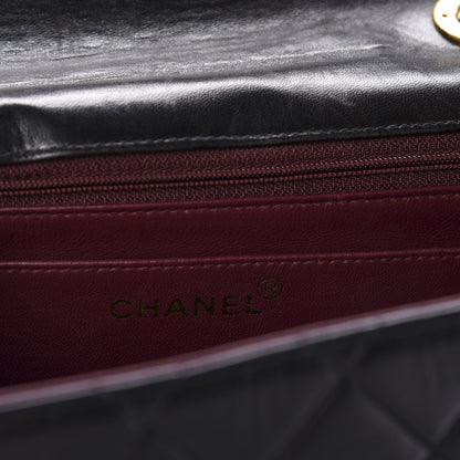 Chanel Lambskin Quilted XL Jumbo Single Flap Black 10 of 12