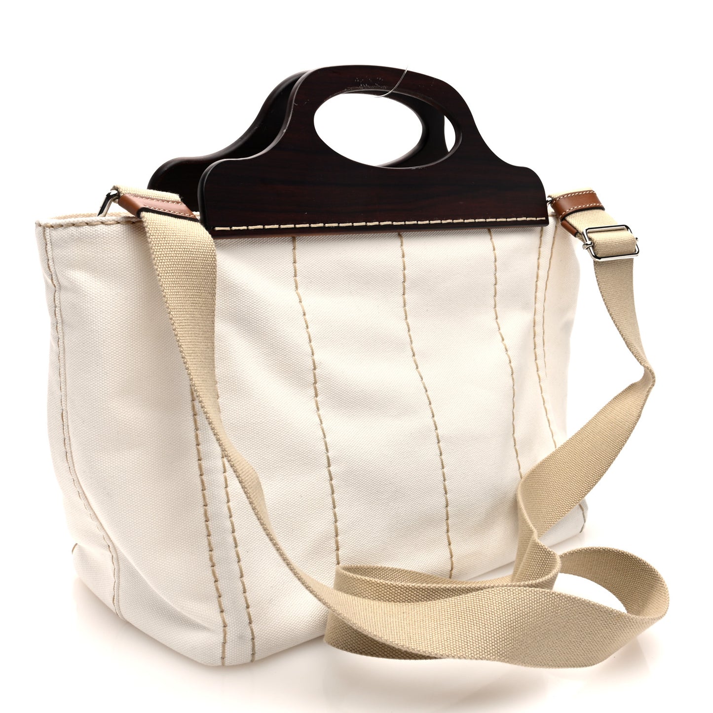 Canapa Legno Logo Tote White