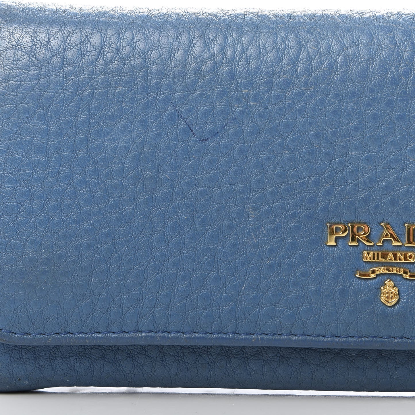 Vitello Phenix Continental Flap Wallet Cobalto