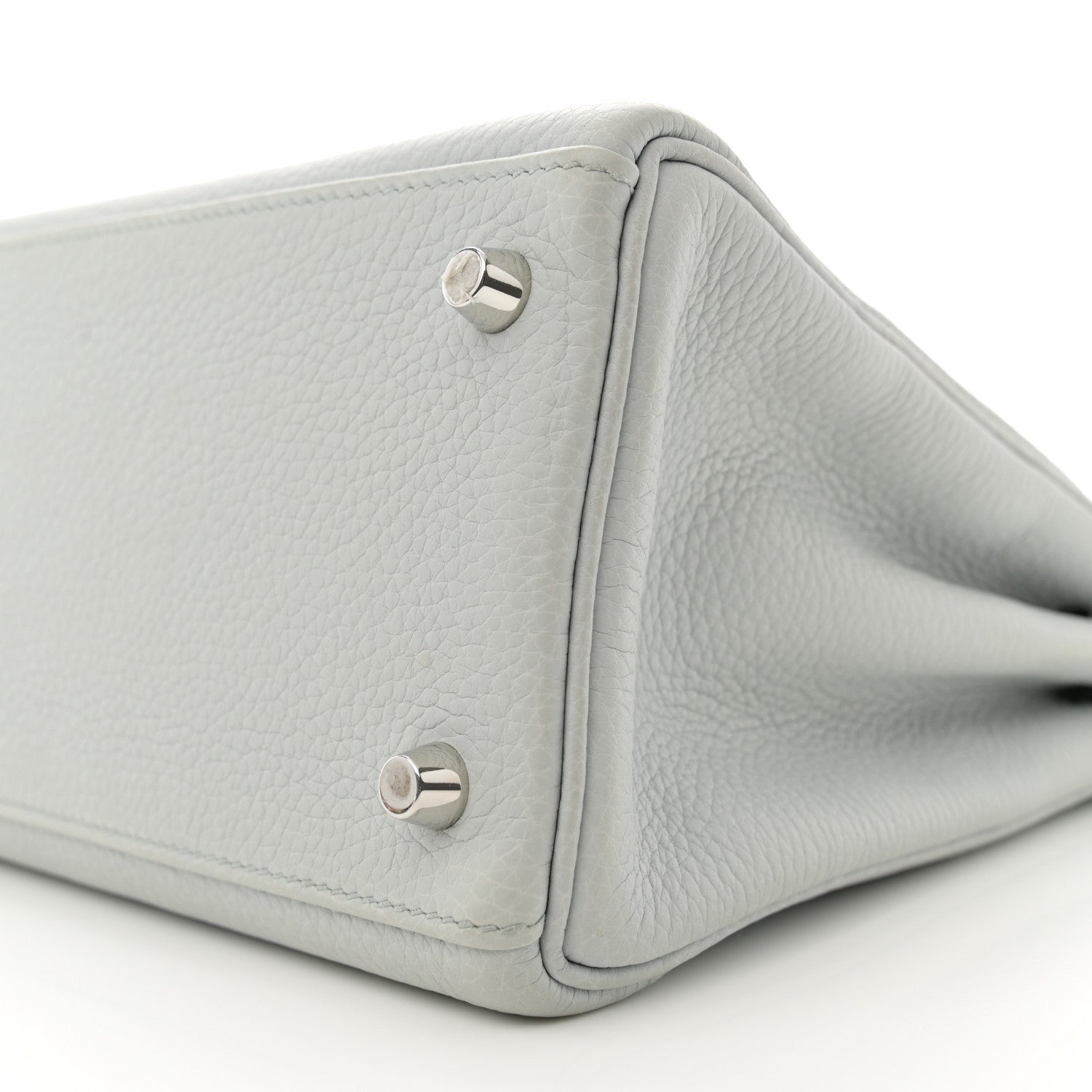 Hermes Taurillon Clemence Kelly Retourne 28 Bleu Pale 10 of 12