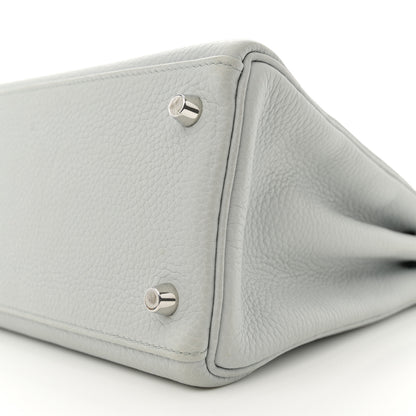 Hermes Taurillon Clemence Kelly Retourne 28 Bleu Pale 10 of 12