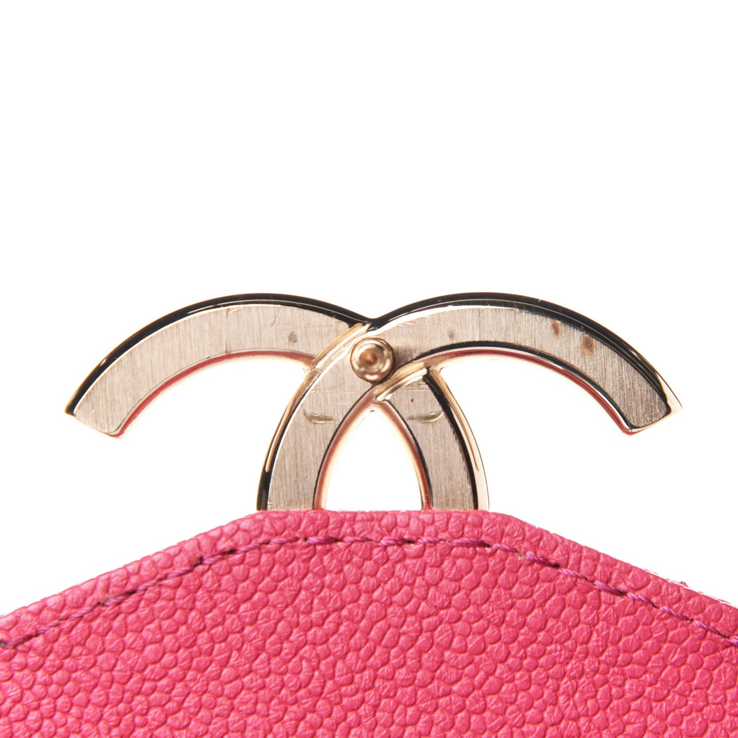 Chanel Grained Calfskin Quilted Small Cuba Top Handle Flap Pink 15 of 15