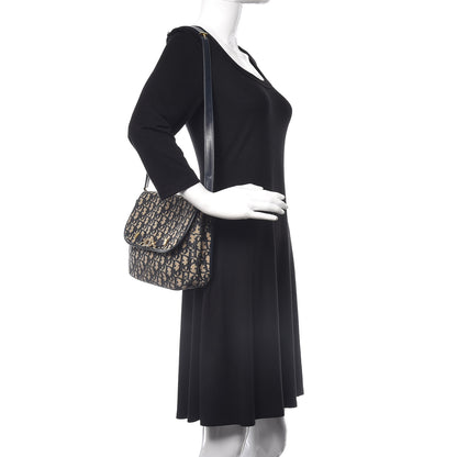 Christian Dior Monogram Flap Navy Blue 2 of 16