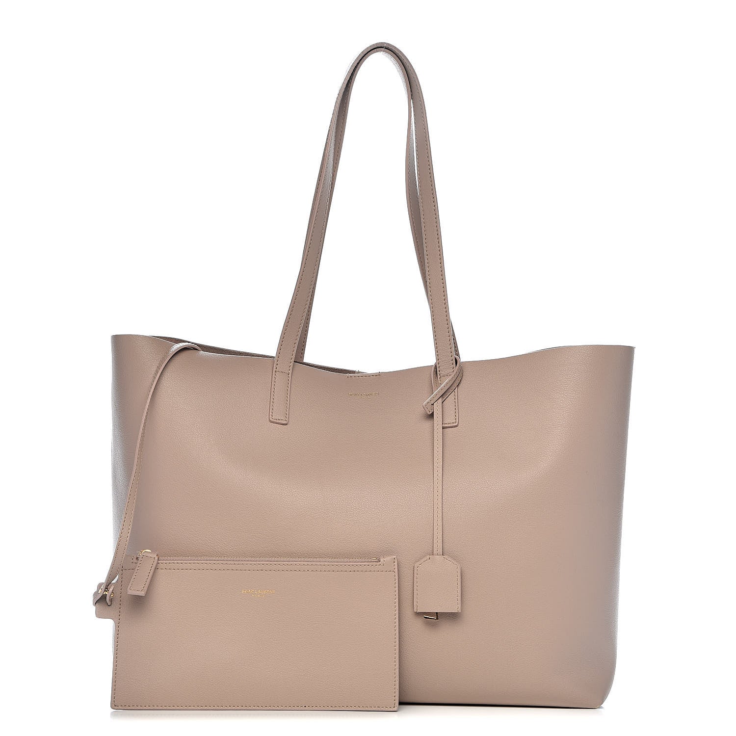 Saint Laurent Calfskin Large Shopping Tote Nude Powder 1 of 13